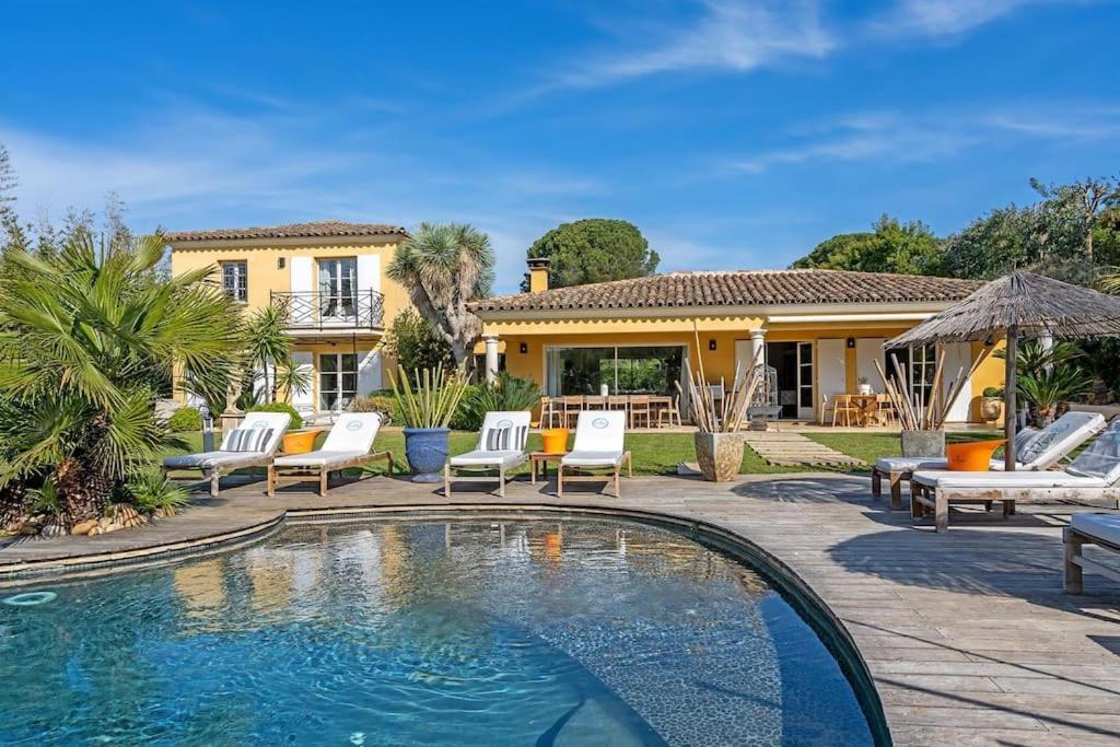 Grande Villa St-Tropez Area Avec Piscine Chauffee 盖辛 外观 照片