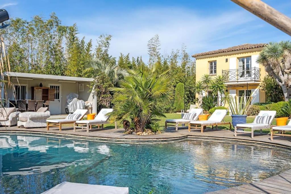 Grande Villa St-Tropez Area Avec Piscine Chauffee 盖辛 外观 照片